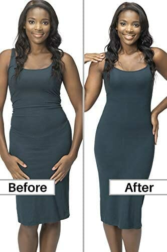 ROBERT MATTHEW wearing tummy high-waisted underdress body shaper (before and after)