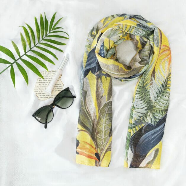 summer scarf and a sun glass