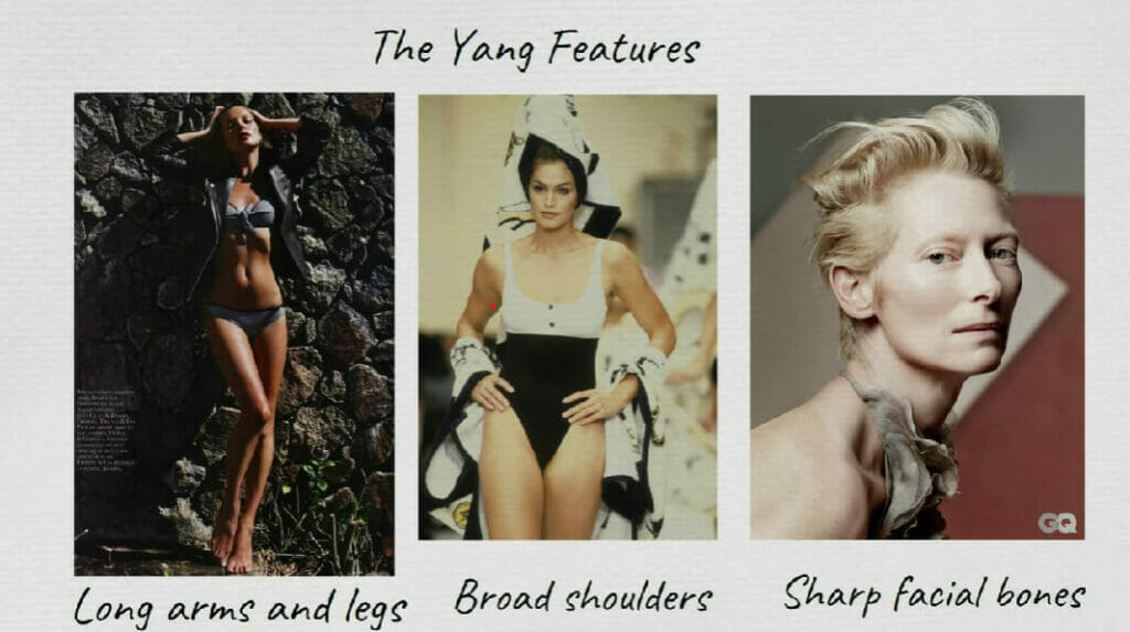 3 women with a yang features